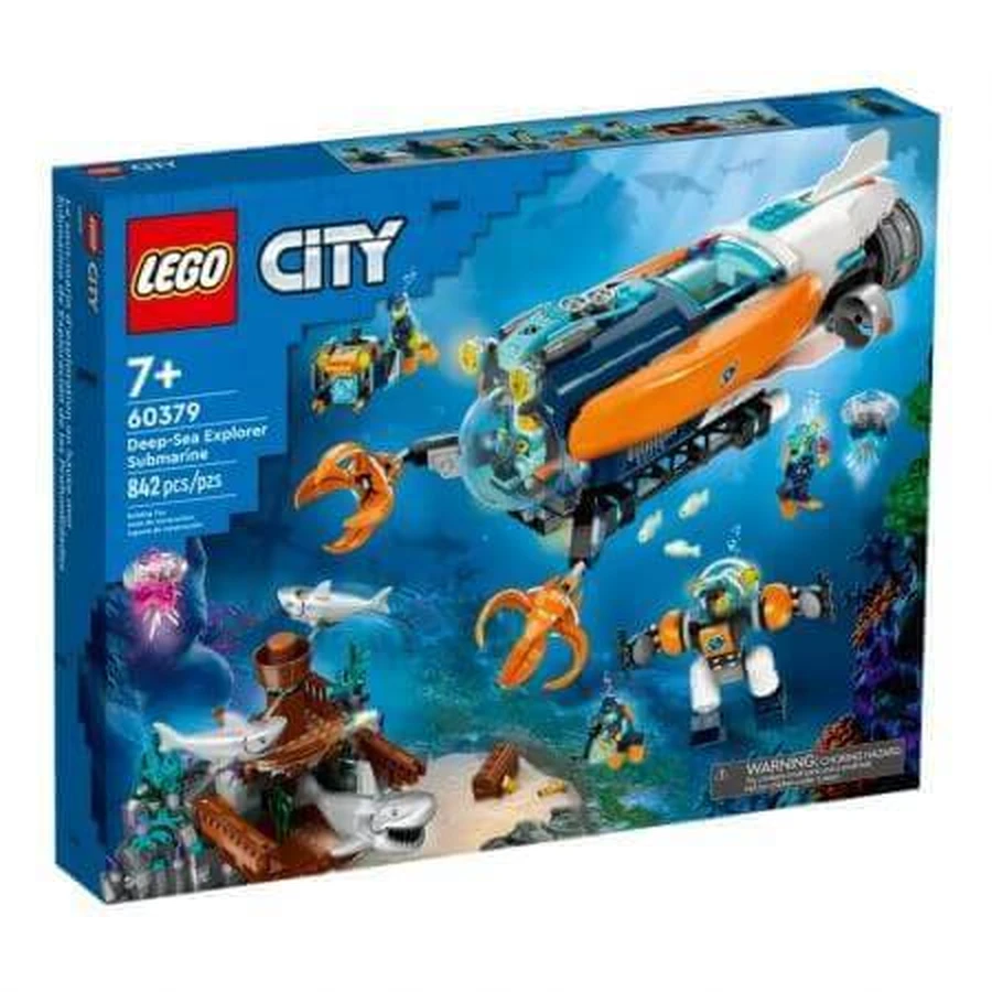 Глибоководний дослідницький підводний човен Lego City, +7 років, 60379, Lego: ціни та характеристики