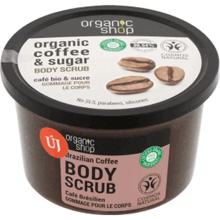 Скраб для тіла Organic Shop із зерном та кавою, 250 мл