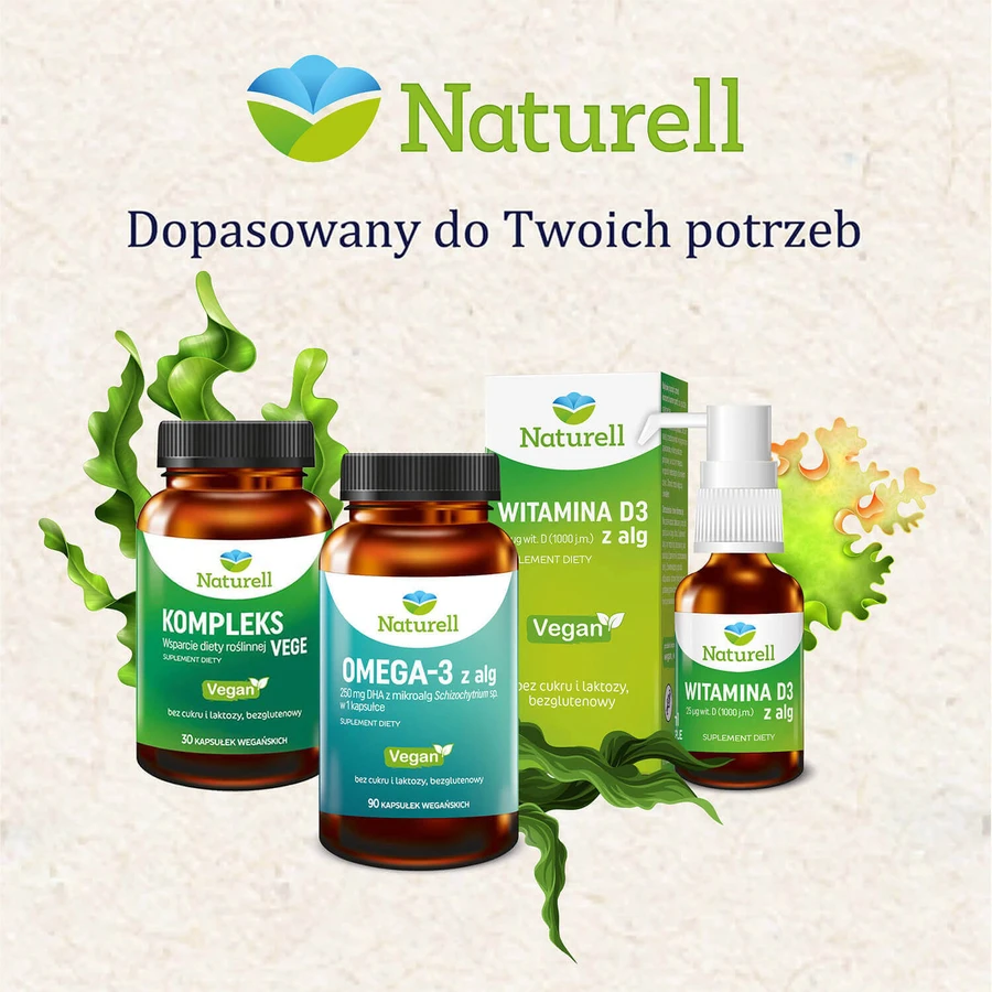 Омега-3 Naturell Omega-3 Vegan из водорослей, 90 веганских капсул: цены и характеристики