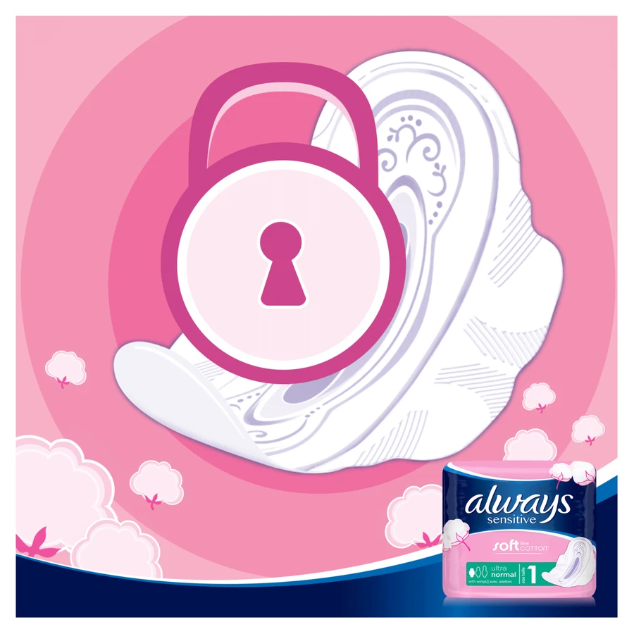 Завжди чутливі, гігієнічні серветки з крильцями, Ultra Normal Plus, 10 шт.: ціни та характеристики
