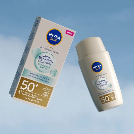 Флюїд для обличчя Nivea Sun Derma Blemish Control SPF50+, 40 мл: ціни та характеристики