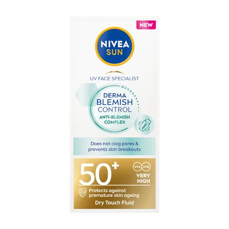 Флюїд для обличчя Nivea Sun Derma Blemish Control SPF50+, 40 мл: ціни та характеристики