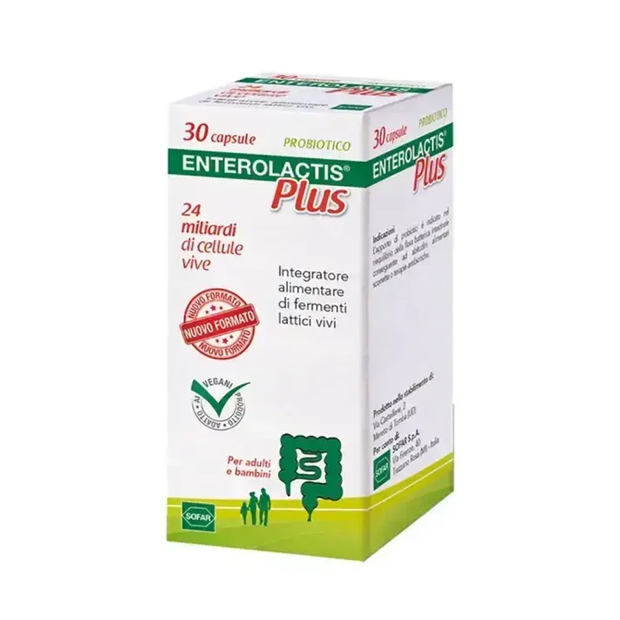 Ентеролактіс Плюс Пробіотик Sofar Enterolactis Plus 3 шт. х 30 капсул: ціни та характеристики