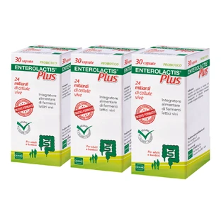 Ентеролактіс Плюс Пробіотик Sofar Enterolactis Plus 3 шт. х 30 капсул