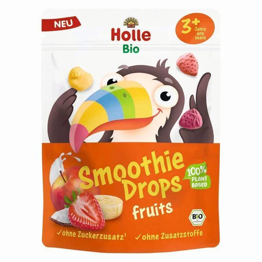 Органические фруктовые снеки Smoothie Drops, +3 года, 15 г, Holle: цены и характеристики