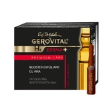 Отшелушивающий бустер с AHA Gerovital H3 Derma+ Premium Care, 4 флакона, Farmec