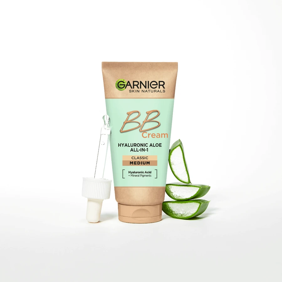 Garnier Skin Naturals Hyaluronic Aloe All-in-1 BB cream medium, 50 мл: цены и характеристики