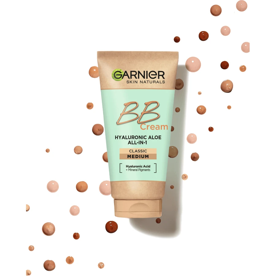 Garnier Skin Naturals Hyaluronic Aloe All-in-1 BB cream medium, 50 мл: цены и характеристики