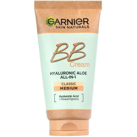 Garnier Skin Naturals Hyaluronic Aloe All-in-1 BB cream medium, 50 мл: цены и характеристики