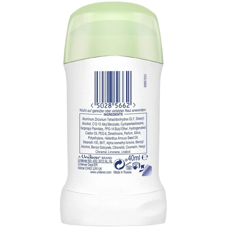 Dove Go Fresh Cucumber & Green Tea твердый антиперспирант 40 мл: цены и характеристики