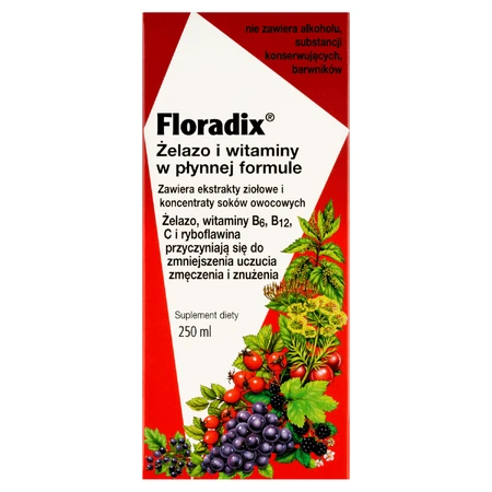 Флорадікс (Floradix) Залізо та вітаміни, 250 мл: ціни та характеристики