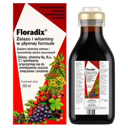 Флорадікс (Floradix) Залізо та вітаміни, 250 мл: ціни та характеристики