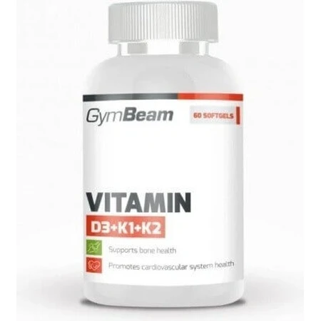 Gymbeam вітамін d3+k1+k2 без смаку 120cps 120 капсул без смаку: ціни та характеристики