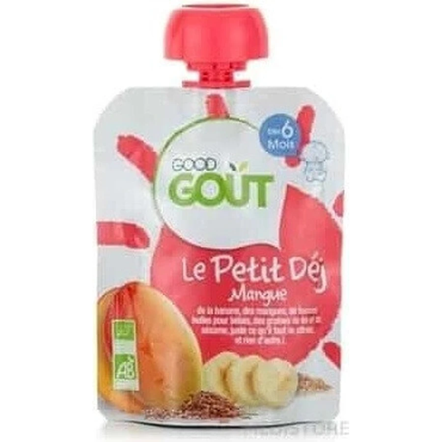 Good Gout Organic Mango breakfast 1×70 г, манговый карман: цены и характеристики