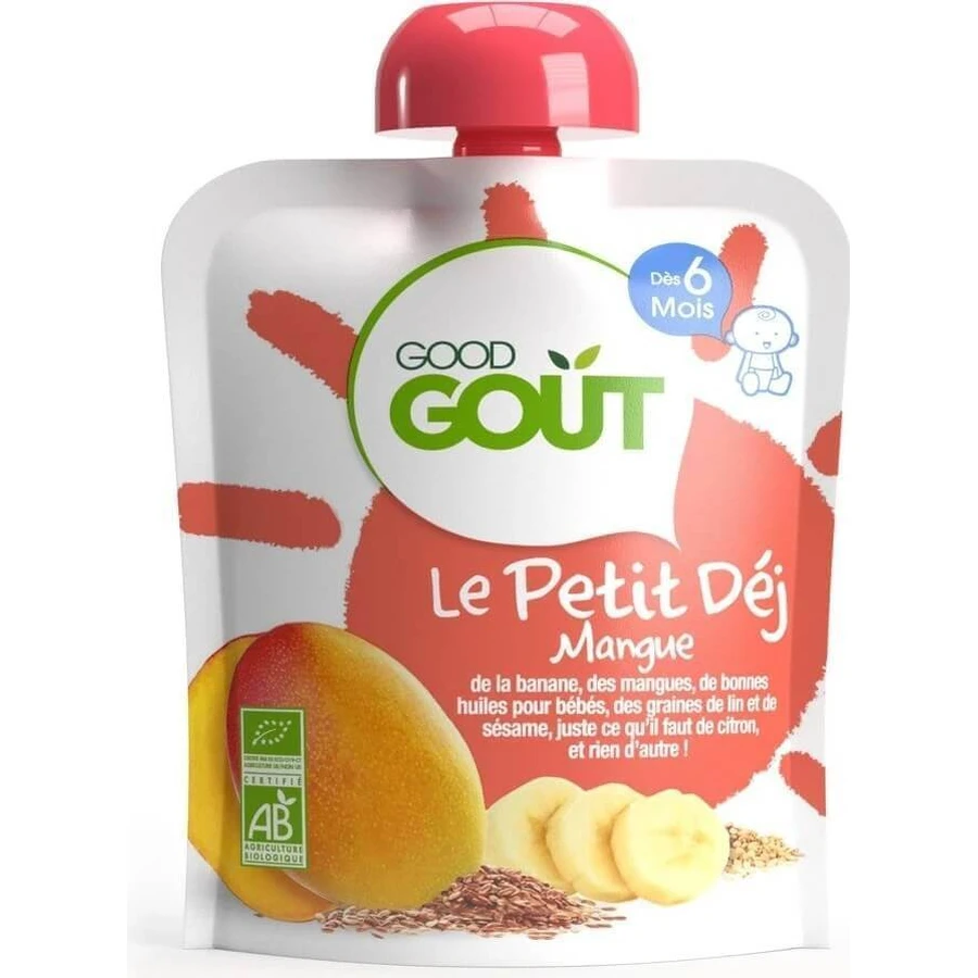 Good Gout Organic Mango breakfast 1×70 г, манговый карман: цены и характеристики