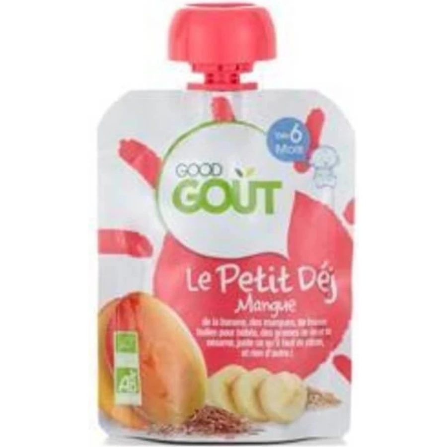 Good Gout Organic Mango breakfast 1×70 г, манговый карман: цены и характеристики