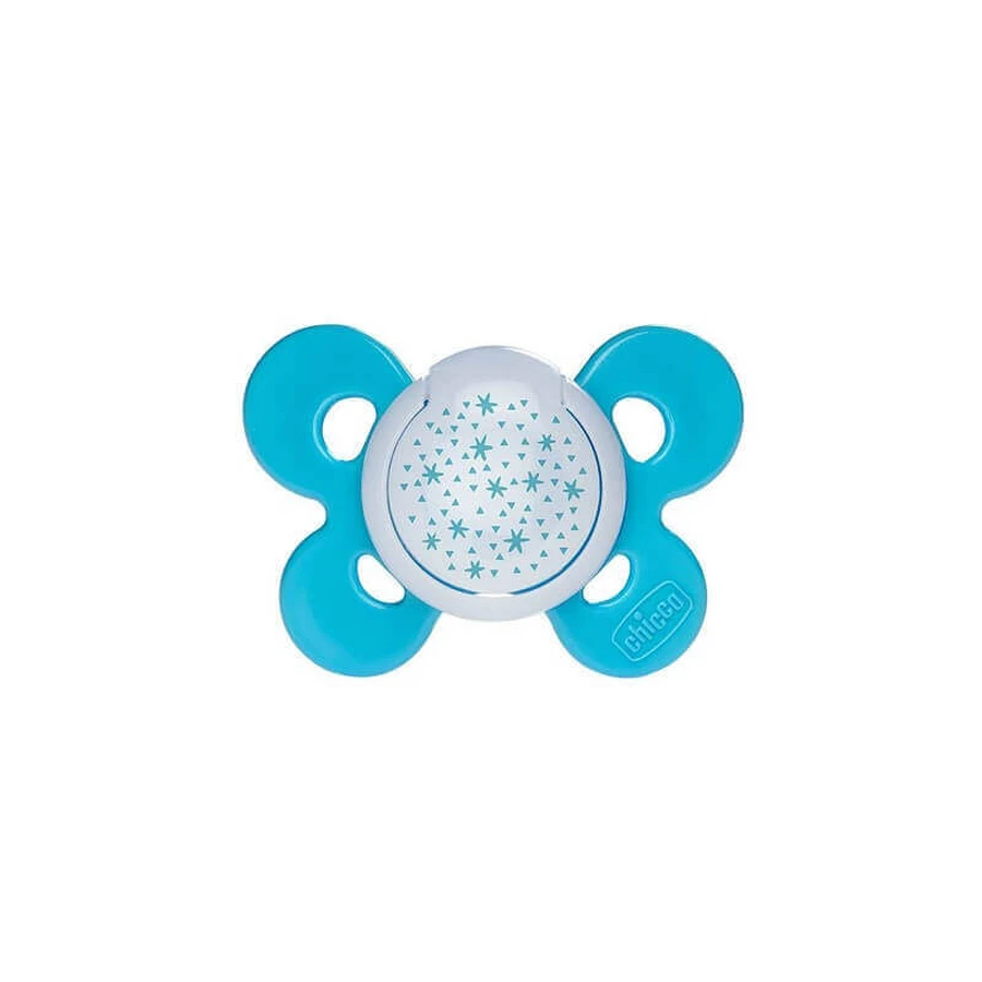 Силіконова соска Physio Comfort, ортодонтична форма 1 шт, 12 місяців+, синя, 74915, Chicco: ціни та характеристики
