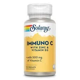 Цинк та вітамін D3 Immuno C Solaray, 30 капсул, Secom