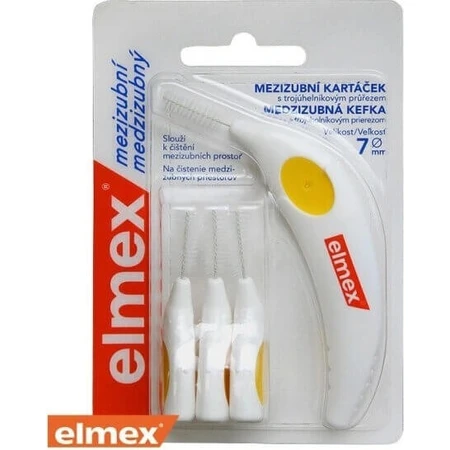 ELMEX INTERDENTAL №7 YELLOW 1x4 шт, міжзубні щітки: ціни та характеристики