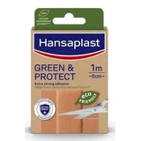 Hansaplast Ударопрочный пластырь Green & Protect 1×1 шт, пластырь 1 м × 6 см