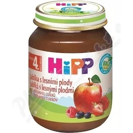 HiPP Фруктова добавка Яблука з ягодами 1×125 г, фруктова добавка для дітей: ціни та характеристики