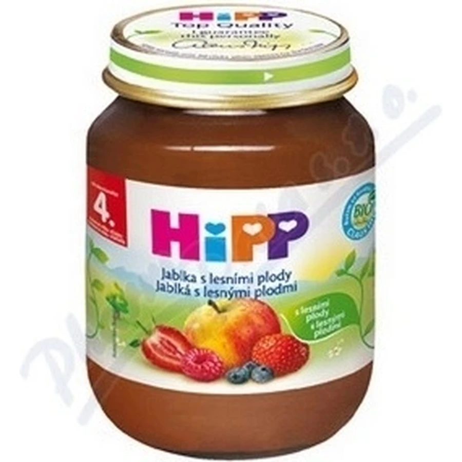 HiPP Фруктова добавка Яблука з ягодами 1×125 г, фруктова добавка для дітей: ціни та характеристики