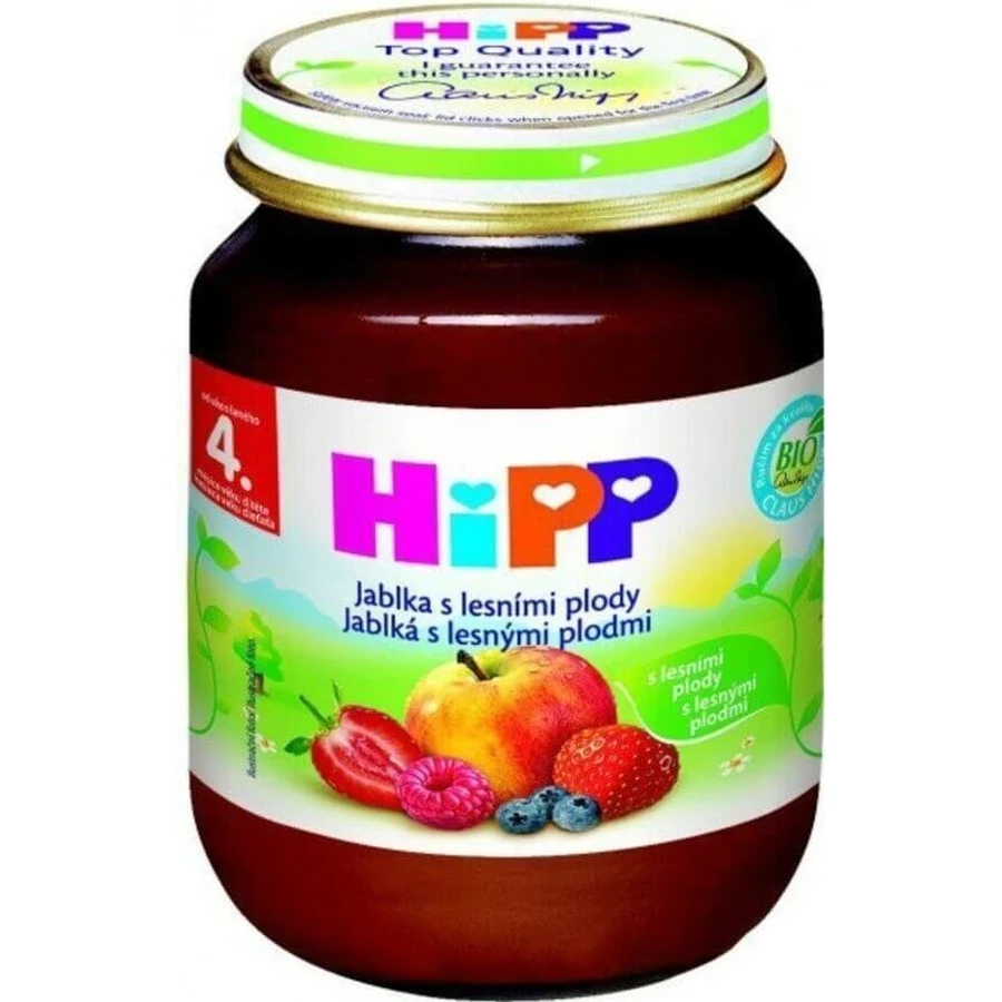 HiPP Фруктова добавка Яблука з ягодами 1×125 г, фруктова добавка для дітей: ціни та характеристики