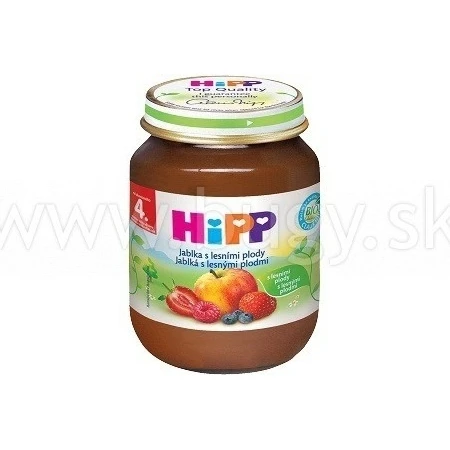 HiPP Фруктова добавка Яблука з ягодами 1×125 г, фруктова добавка для дітей: ціни та характеристики