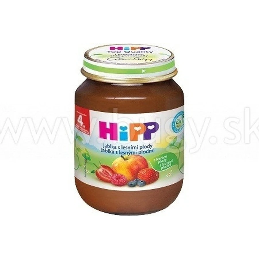 HiPP Фруктова добавка Яблука з ягодами 1×125 г, фруктова добавка для дітей: ціни та характеристики