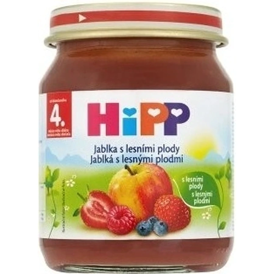 HiPP Фруктова добавка Яблука з ягодами 1×125 г, фруктова добавка для дітей: ціни та характеристики