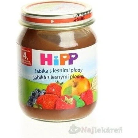 HiPP Фруктова добавка Яблука з ягодами 1×125 г, фруктова добавка для дітей: ціни та характеристики