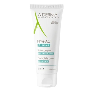 A-Derma Phys-AC Global Крем для шкіри, схильної до акне, 40 мл