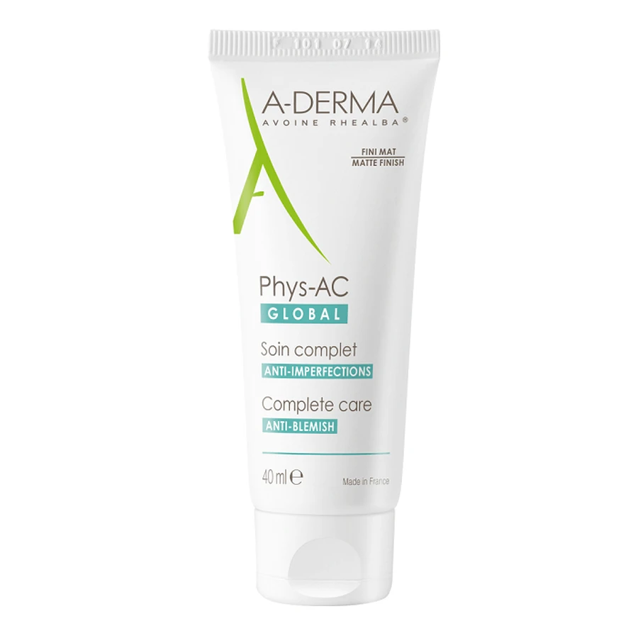 A-Derma Phys-AC Global Крем для шкіри, схильної до акне, 40 мл: ціни та характеристики