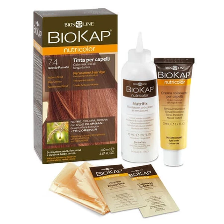 Biokap Nutricolor, краска для волос, 7.4 каштановый блондин, 140 мл: цены и характеристики