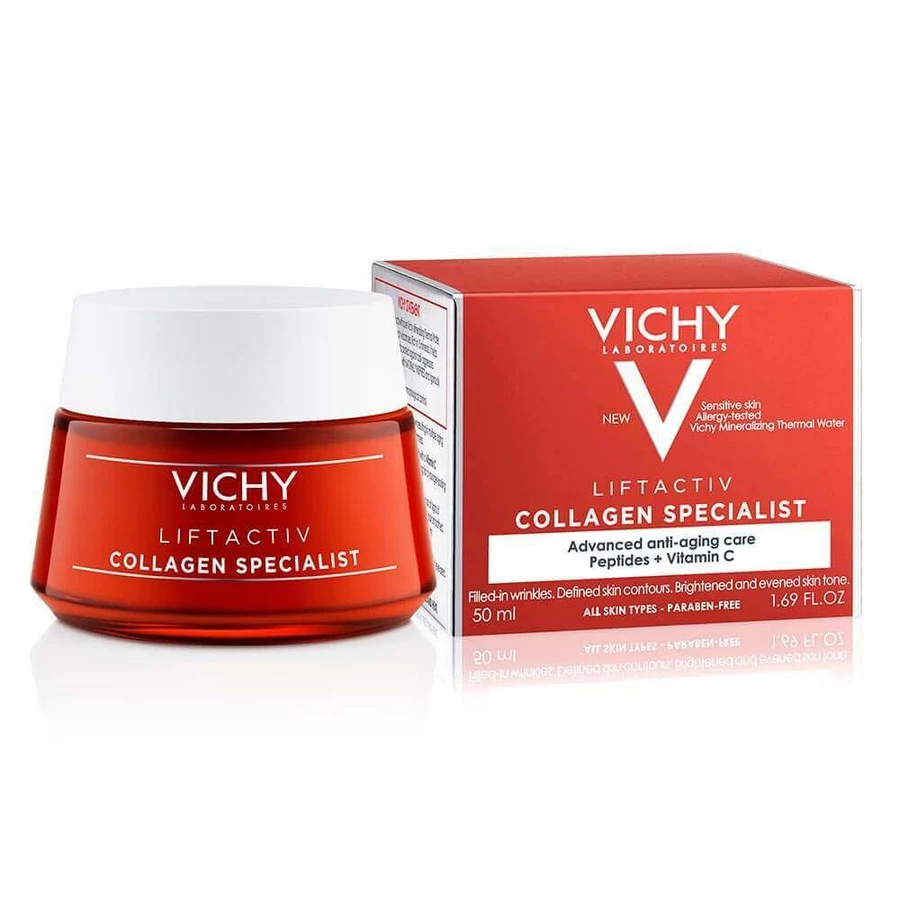 Vichy Liftactiv Collagen Specialist Денний крем проти зморшок для всіх типів шкіри, 50 мл: ціни та характеристики