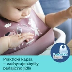Canpol babies Bonjour Paris Силіконовий нагрудник з кишенькою рожевий: ціни та характеристики