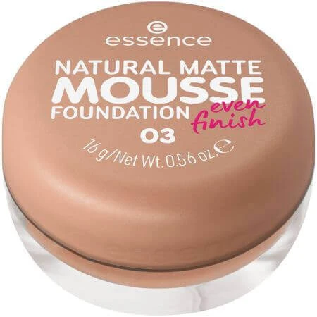 Тональний матовий мус, 03, 16 г, Essence, Natural Matte Matte Mousse, 03, 16 г, Essence: ціни та характеристики