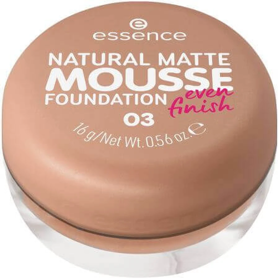Тональний матовий мус, 03, 16 г, Essence, Natural Matte Matte Mousse, 03, 16 г, Essence: ціни та характеристики