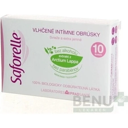 SAFORELLE INTIMA Серветки 1×10 шт, вологі серветки: ціни та характеристики