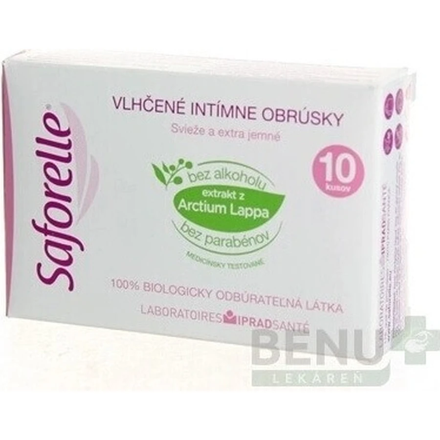 SAFORELLE INTIMA Серветки 1×10 шт, вологі серветки: ціни та характеристики