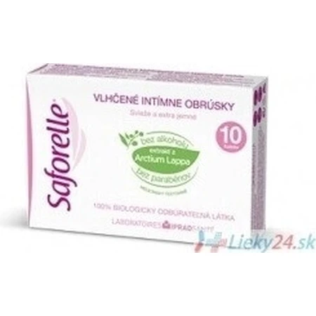 SAFORELLE INTIMA Серветки 1×10 шт, вологі серветки: ціни та характеристики