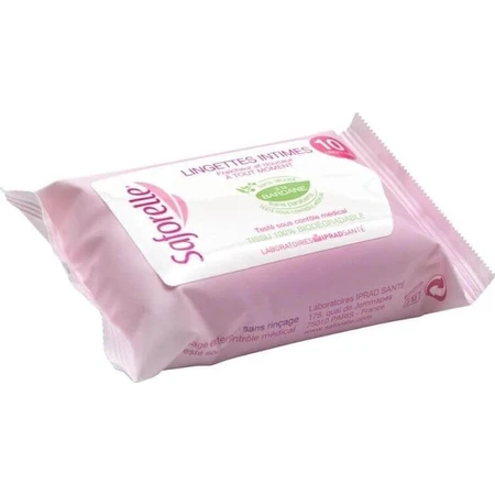 SAFORELLE INTIMA Серветки 1×10 шт, вологі серветки: ціни та характеристики