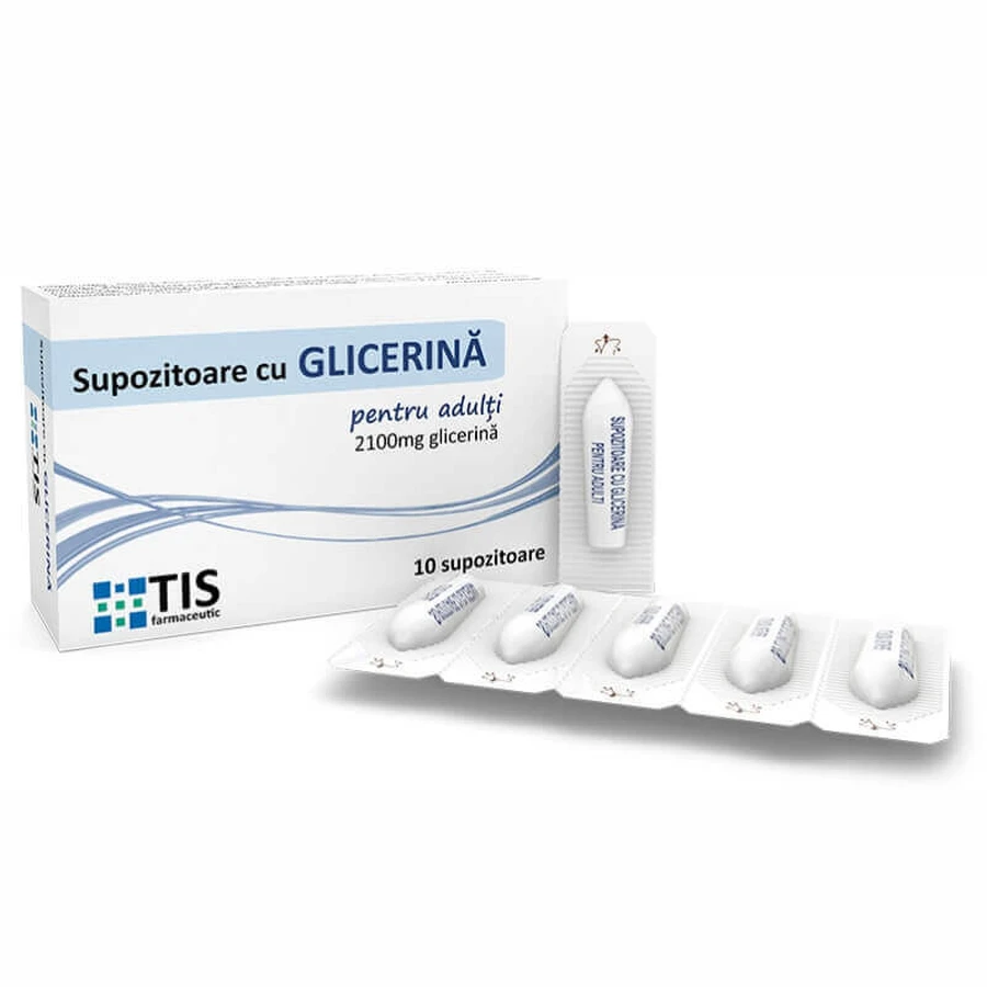 Гліцеринові супозиторії для дорослих, 10 пастилок, Tis Pharmaceutic: ціни та характеристики