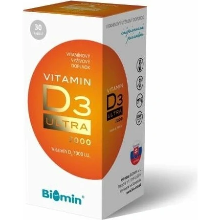 Biomin Вітамін D3 Ultra 7000 внутрішньовенно 1×30 cps, дієтична добавка: ціни та характеристики
