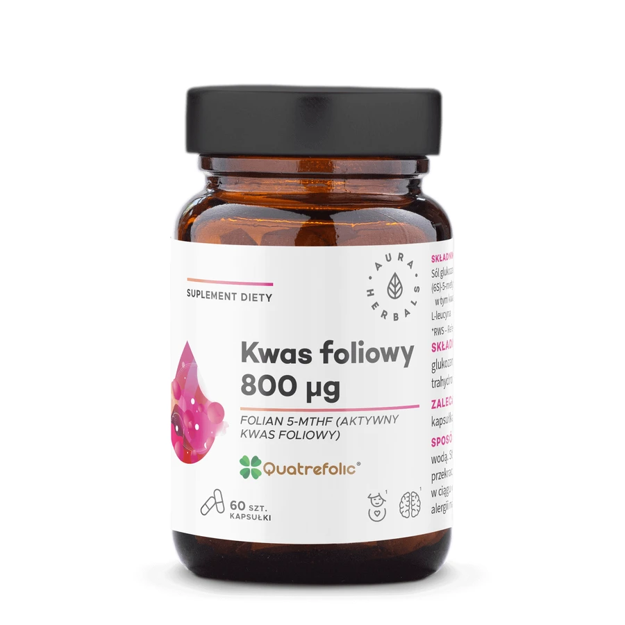 Aura Herbals Фолиевая кислота 800 г, 60 капсул: цены и характеристики