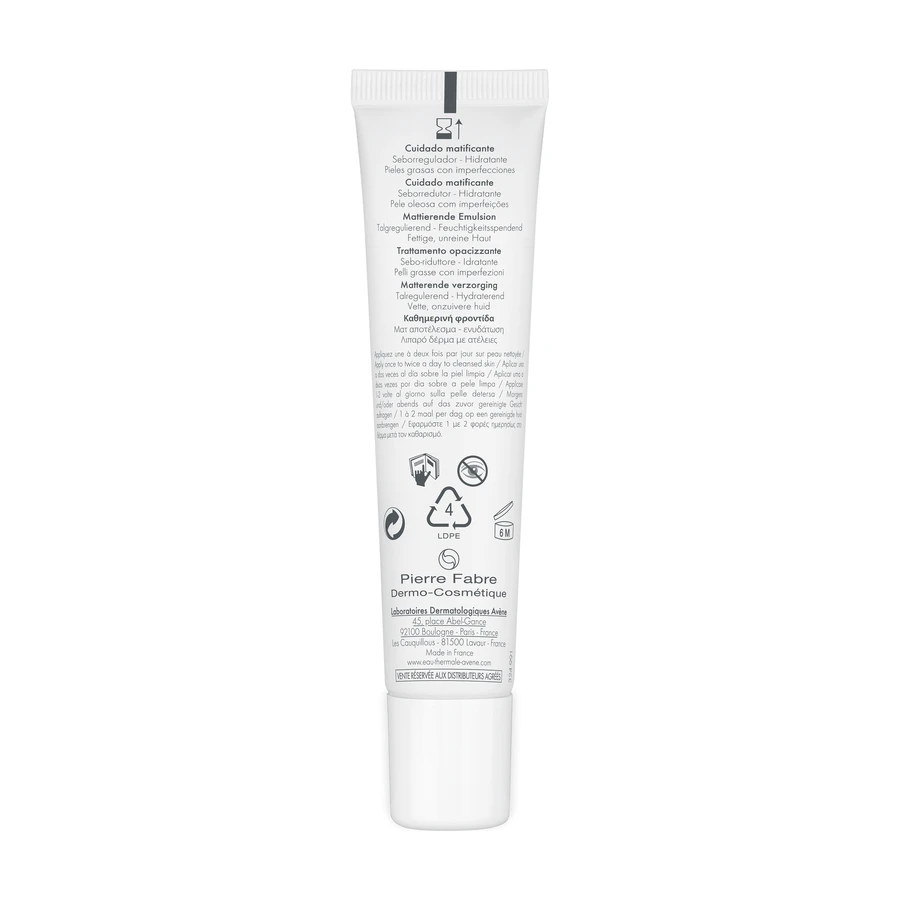 Avene Cleanance, матирующая эмульсия для жирной и склонной к акне кожи, 40 мл: цены и характеристики