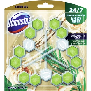 Domestos Aroma Lux Біла рута та олія евкаліпта туалетний блок 3 х 50 г