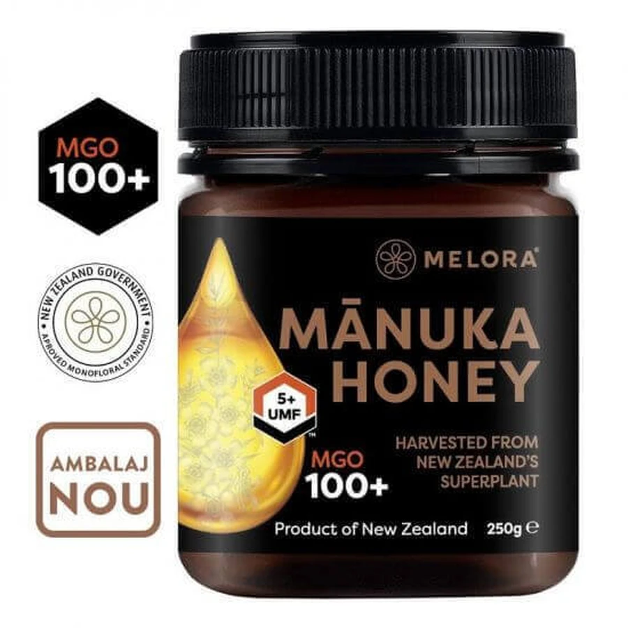Мед Melora Манука монофлора MGO 100+ (UMF 5+), натуральный, 250 г: цены и характеристики