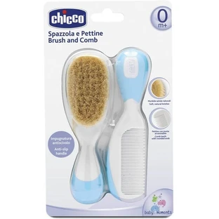 Chicco Гребінець і щітка синій