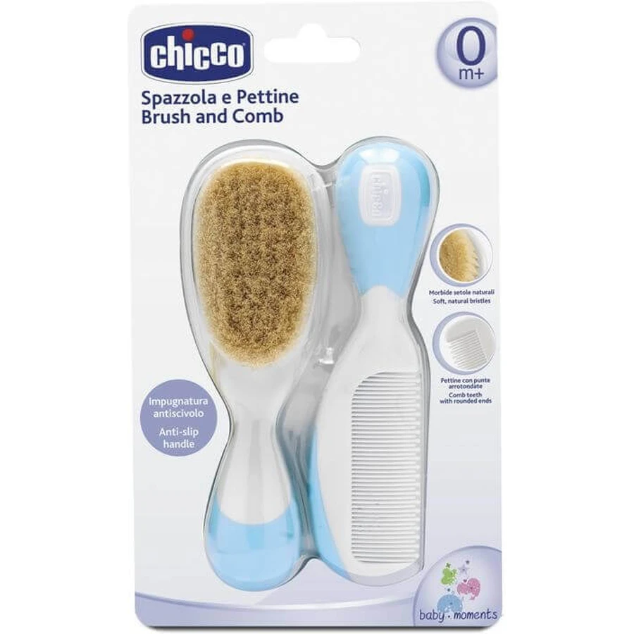 Chicco Гребінець і щітка синій: ціни та характеристики
